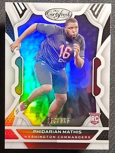 2022 Panini Certified PHIDARIAN MATHIS #185 RC White Mirror /325-BH - Picture 1 of 5