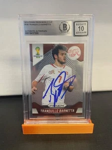 2014 PANINI PRIZM WORLD CUP - TRANQUILLO BARNETTA - SIGNED BECKETT AUTO 10 - Picture 1 of 2