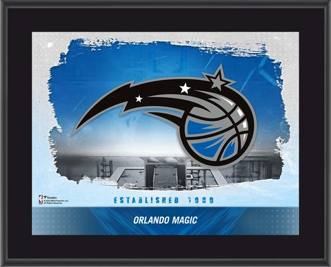 Orlando Magic 10.5" x 13" Sublimated Horizontal Team Logo Plaque Cover