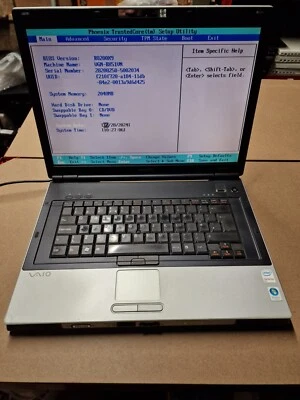 Sony Vaio VGN-BX51VN PCG-9Y1M laptop Untested For Parts Read Description - Image 1 of 4