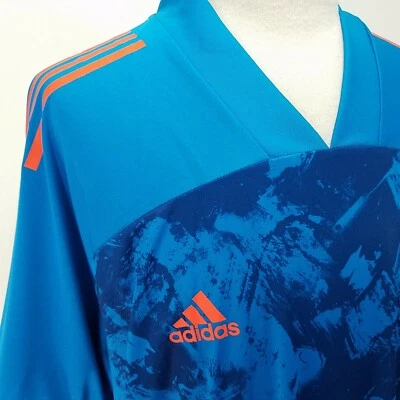 Camiseta deportiva ADIDAS Condivo 20 Primeblue camiseta activa FI4220 fútbol para hombre 3XL $65 nueva* Foto 1 de 4
