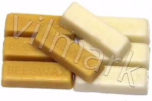 Beeswax Filtered 100% Pure White Yellow Bees Wax Cosmetic Grade A Blocks Bricks - Picture 1 of 10