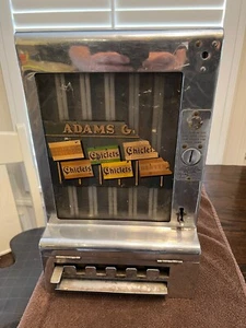 Vintage Adams Mills 1 cent Gum Subway Vending Machine #5 Chicklets - Picture 1 of 4