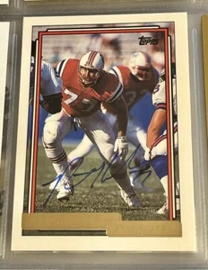 Pat Harlow 1992 Topps Gold Signature Signed Autograph AUTO TTM Patriots - Picture 1 of 2