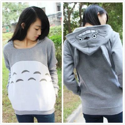 Abrigo Prendas para el torso Haya Miyazaki My Neighbor Totoro Suéter con Capucha Anime Grueso Informal  Foto 1 de 4
