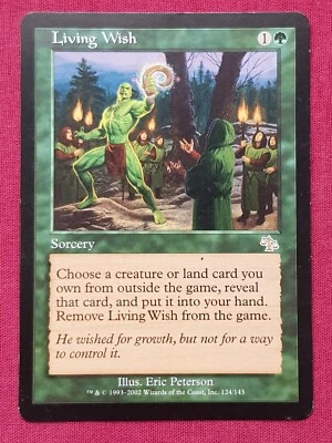 Magic The Gathering JUDGMENT LIVING WISH green card MTG - Image 1 of 2