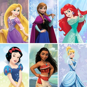 Póster de princesa Disney niños dormitorio arte de pared guardería impresión A4 - Imagen 1 de 15