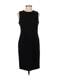 Nuevo Vestido Worthington $48 Negro Talla 10P Cuello Redondo Forrado Dobladillo Trasero Dividido LBr2 - Imagen 1 de 7