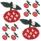  10pcs Flower Cloth Patches Iron On Patches Embroidered Applique Craft Patches