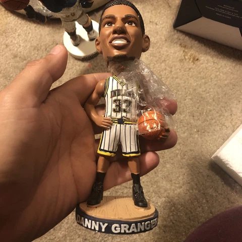 Used Lot Of 4 Indiana Pacers 50th Anniv Bobble heads Person Brown Granger Boomer Cover