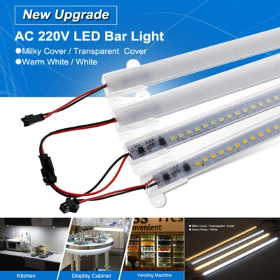 30/40cm LED Rigid Light Strip Floodlight Tubes Bar 220V Industries Cabinet Lamp - Image 1 of 4