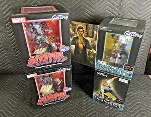 4 Marvel Gallery GameStop Diorama Statues: 2 Deadpool Taco Truck & 2 Iron Fist - Picture 1 of 24