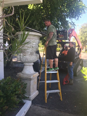 Palace Size Early to Mid 20th Century Italian Carved Marble Garden Urn Cover