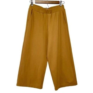 Women Culotte Wide Legs Cropped Pants Medium Brown - Picture 1 of 12