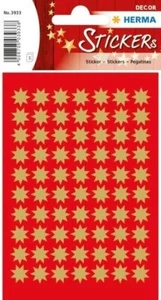 Schmucketikett Stern 10mm gold HERMA 3933 Sticker - Picture 1 of 1