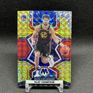 2022-23 Panini Mosaic Choice Fusion Red & Yellow Prizm /88 Klay Thompson #119 SP
