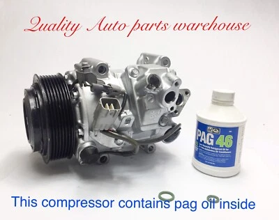 2013-2015 Lexus GS350 RWD  Reman Denso A/C Compressor w/One Year Warranty - Image 1 of 2