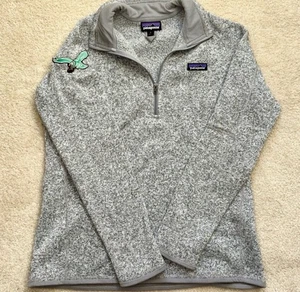Philadelphia Eagles Jacket Patagonia BetterSweater Women's Large Gray Football - Picture 1 of 7