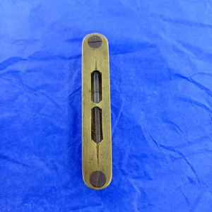 Early Antique Unmarked Edward Preston 3 inch Pocket Level No 1281 Solid Brass - Picture 1 of 6