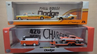 Conjunto de 2 máquinas M2 Paul Rossi Dodge + 1967 Dodge A100 e 1966 carregador - Imagem 1 de 4