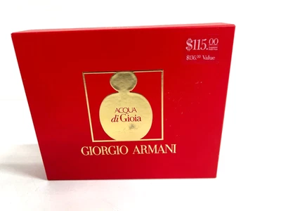 Juego de caja GIORGIO ARMANI Acqua Di Gioia EDP 3,4 fl oz 0,5 fl oz y 2,5 fl oz Foto 1 de 4
