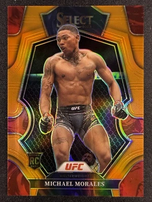 2023 Panini Select UFC Michael Morales Orange Prizm Rookie /49 #157 - Image 1 of 3