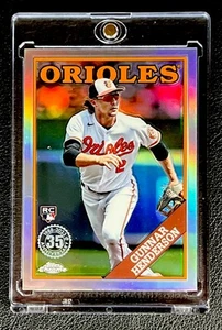 2023 Topps Chrome Gunnar Henderson 35th Anniversary Refractor Rookie Card - Picture 1 of 2