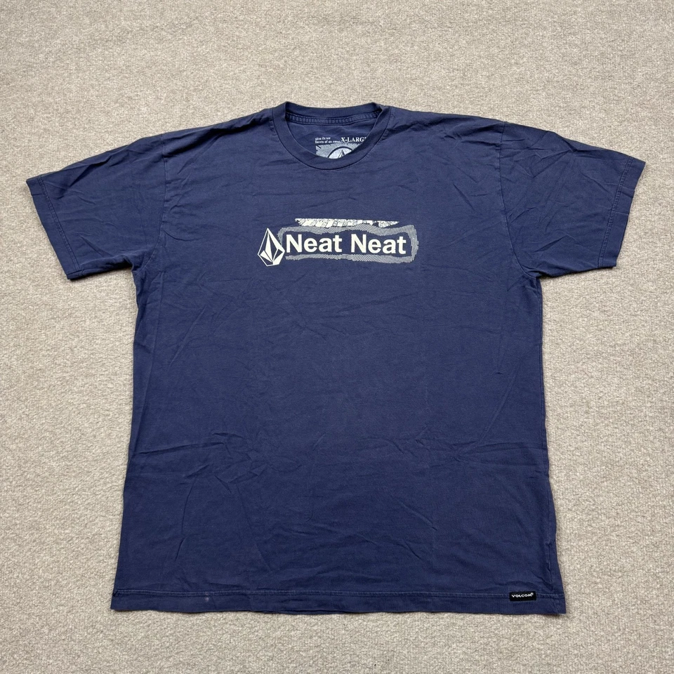 Volcom Men's Shirt Size XL Blue Short Sleeve Vintage Y2K Surfer Outdoor Beach - Image 1 of 4