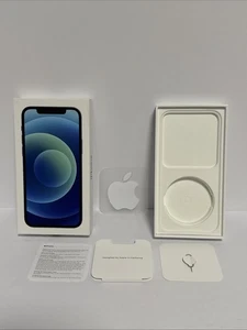 Original Apple iPhone 12 Box Only NO PHONE Blue 128GB Model A2172 With Sticker - Photo 1 sur 3