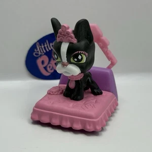 BOSTON TERRIER DOG #McDonald’s - Authentic Littlest Pet Shop - Hasbro LPS - Picture 1 of 4