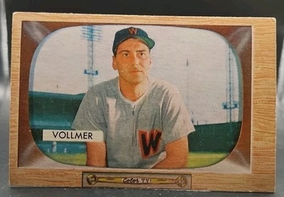 1955 Bowman Baseball Clyde Vollmer #13 Washington Senators FREE SHIPPING  - Image 1 of 2