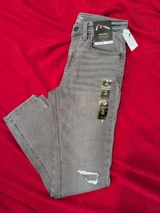 New Girls ART CLASS Super Skinny Distressed Stretch Denim Jeans Grey Size 12 - Picture 1 of 5