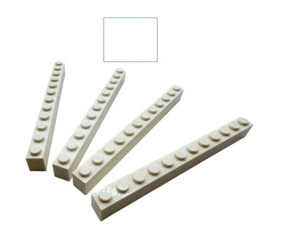 LEGO® 4x Stein 1x12 weiß 6112 White NEU 611201 Baustein Einzelteil Baustein - Bild 1 von 4