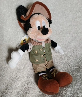 Disney World Safari Mickey Mouse Bean Bag #122-11005 12" Plush Animal Kingdom - Image 1 of 4