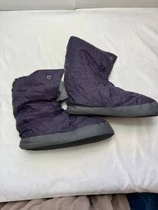 CABINISTE Women's Purple Duck Down Booties Medium - Picture 1 of 10