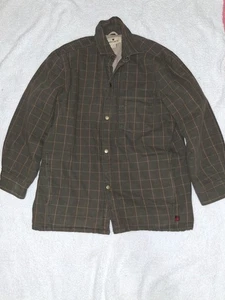 Woolrich Herren 6232 Dark Loden Large Jacke Mantel grün mit Streifen Knopfleiste  - Bild 1 von 12