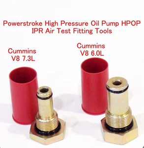 6.0L & 7.3L Powerstroke High Pressure Oil Pump HPOP IPR Air Test Fitting Tools  - Picture 1 of 13