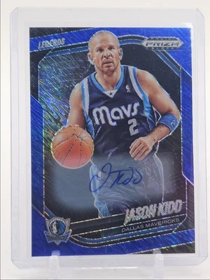 JASON KIDD 2024-25 PRIZM BLACK LEGENDS AZUL BRILLO FOTO AUTOMÁTICO/25 Q5758 Foto 1 de 2