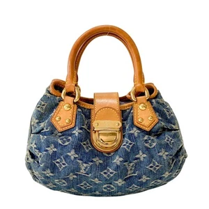 LOUIS VUITTON Blue Denim Monogram Pleaty Handbag - Picture 1 of 18