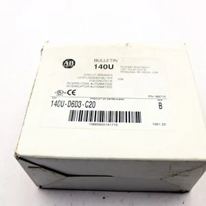 ALLEN BRADLEY 140U-D6D3-C20/B CIRCUIT BREAKER - Picture 1 of 3