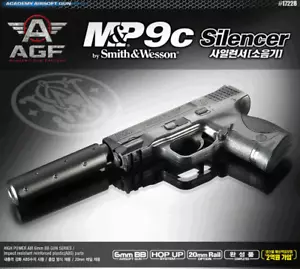 Kit modelo de plástico silenciador Academy S&W M&P9C 6 mm BB Toys #17228 - Imagen 1 de 3