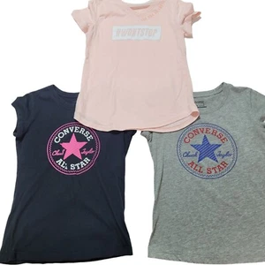 Lot of 3 - 2 Converse Chuck Taylor All Star 1 Other Tshirt Black Pink Gray Sz M - Picture 1 of 10