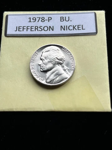 1978-P Jefferson Nickel BU Cover