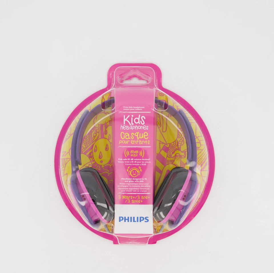 PHILIPS Kids Pink & Purple Headphones - Image 1 of 1