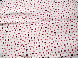 Fabric Red Rooster "Seeing Spots" Chocolate Brown, Coral Tan Walnut Spots $2.55 - Picture 1 of 3