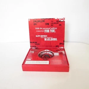 2006 HAPPY BIRTHDAY MARLBORO PROMOTIONAL PERSONAL GLASS ASHTRAY NEW - Picture 1 of 6