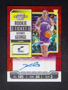 2023-24 Contenders Optic Keyonte George #130 RC Rookie Ticket Auto Red Scope (1) - Picture 1 of 2