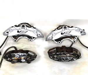 2009-2015 Cadillac CTS-V BREMBO Brake Calipers Front And Rear Silver Used OEM GM - Picture 1 of 11