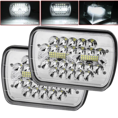 Fit Sterling Truck A9500 LT9500 1999-2008 7x6" LED Headlights Sealed Hi/Lo Beam - Image 1 of 4