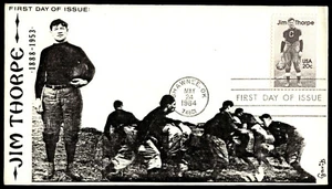 1984 FDC Jim Thorpe Greatest Athlete of All Time Garik Cachet - Picture 1 of 2